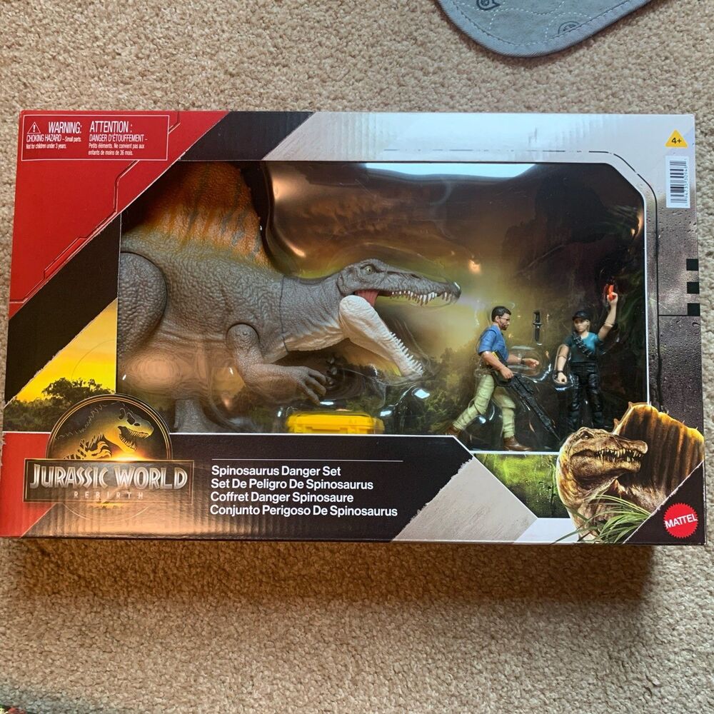 Jurassic World Rebirth Movie Spinosaurus Danger Dinosaur Set JGB54 🆕